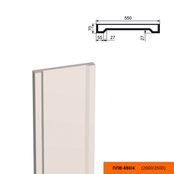 Пилястра (тело) ПЛВ-550/4 (2,5м.): идеальное решение для современного дизайна и отделки