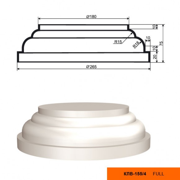 Колонна (база) КЛВ-155/4 FULL: идеальное решение для современного дизайна и отделки