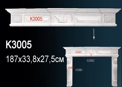 Элемент портала для камина K3005 Perfect: идеальное решение для современного дизайна и отделки