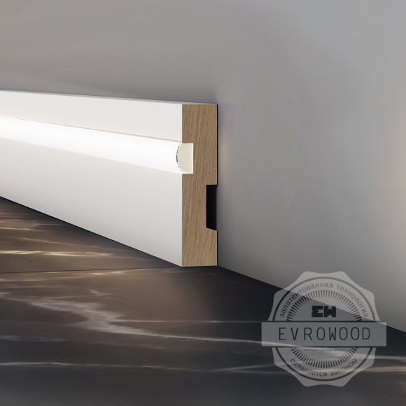 PN 021 LED Плинтус МДФ Evrowood: идеальное решение для современного дизайна и отделки