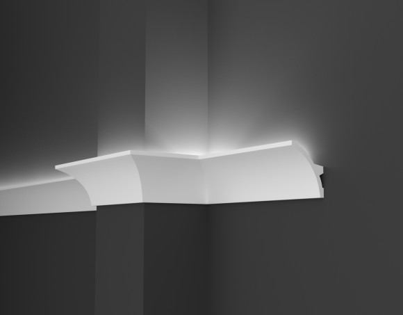 DD512 Карниз для скрытого освещения: идеальное решение для современного дизайна и отделки