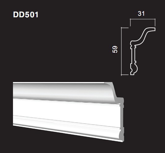 Карниз из дюрополимера DD501: идеальное решение для современного дизайна и отделки