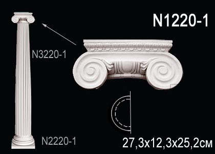 Капитель полуколонны из полиуретана N1220-1 Perfect: идеальное решение для современного дизайна и отделки