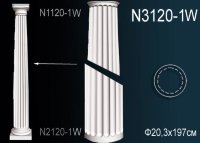 Тело колонны из полиуретана N3120-1W Perfect